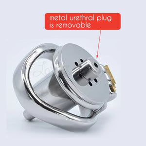 Stainless Steel Inverted Single Cylinder Flat Chastity Cage 45 MM with 48 MM Metal Catheter #149D For Him - Chastity Devices
Buy Sex Toys in Singapore LoveisLove U4Ria