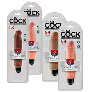King Cock Vibrating Stiffy 6 Inch or 7 Inch