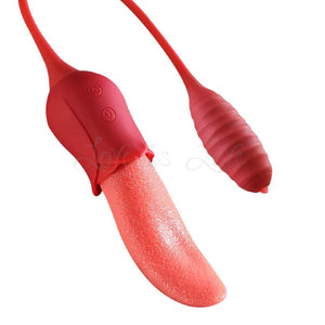 Dual Stimulation Licking Tongue with Bullet Vibrator Vibrators - Finger & Tongue Buy Sex Toys in Singapore LoveisLove U4Ria