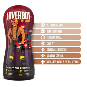 Blush Loverboy Manny The Fireman (Tan) or The Surfer Dude (Beige) Self Lubricating Butt Stroker Mastubator Buy in Singapore LoveisLove U4Ria 