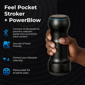 Kiiroo Feel Pocket Stroker + Powerblow Interactive Suction Device (New Release on Nov 2024) Male Mastubators - handheld strokers Kiiroo Feel Pocket Stroker + Powerblow Interactive Suction Device (New Release on Nov 2024) Male Mastubators - handheld strokers