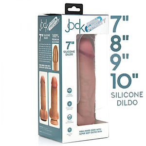 Curve Toys Jock Realistic Dual Density Silicone Dildo with Balls & Suction Cup 7 inch or 8 inch or 9 inch or 10 Inch Light Dildo - Realistic Dildos Buy Sex Toys in Singapore LoveisLove U4Ria