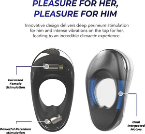 Hot Octopuss Atom Plus Rechargeable Silicone Dual Motors Cock Ring