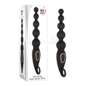 Adam & Eve Rechargeable Vibrating Silicone Anal Bead Stick Black Buy in Singapore LoveisLove U4Ria