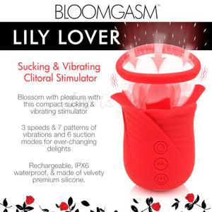 Bloomgasm Lily Lover Sucking & Vibrating Clitoral Stimulator Buy in Singapore LoveisLove U4Ria