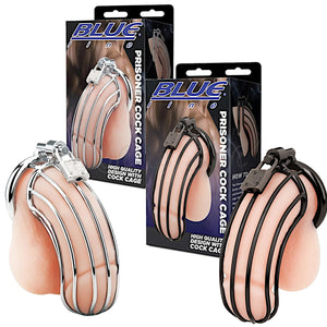 Blueline C&B Prisoner Cock Cage Metal Chastity Device For Him - Chastity Devices Buy Sex Toys in Singapore LoveisLove U4Ria