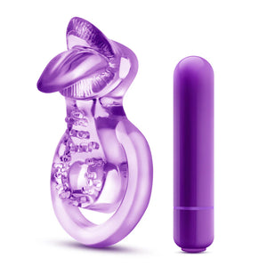 Blush Play With Me Lick It Vibrating Double Strap Cock Ring Purple Cock Rings - Vibrating Cock Rings Buy Sex Toys in Singapore LoveisLove U4Ria