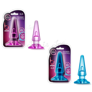 Blush B Yours Basic Anal Plug Pink or Blue Buy in Singapore LoveisLove U4Ria