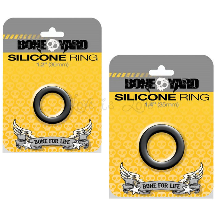 Boneyard Silicone Ring Black 30mm or 35mm