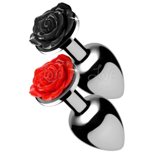 Booty Sparks Anal Plug Red Rose or Black Rose (Authorized Dealer)