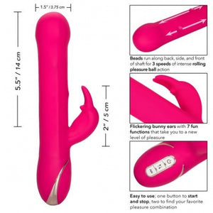CalExotics Jack Rabbit Signature Silicone Beaded Rabbit Pink (Last Piece)
