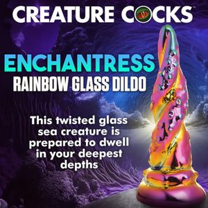 Creature Cocks Enchantress Rainbow Glass Dildo Buy in Singapore LoveisLove U4RIa