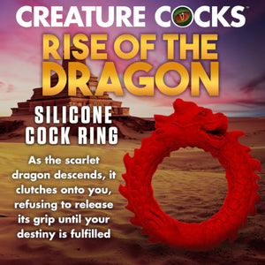 Creature Cocks Rise Of The Dragon Silicone Cock Ring Buy in Singapore LoveisLove U4Ria