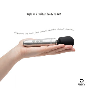 Doxy Go Travel-Sized Solid Metal Rechargeable Powerful Wand Massager Vibrators - Wands & Attachments Buy Sex Toys in Singapore LoveisLove U4Ria