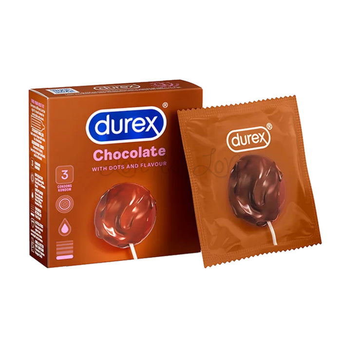 Durex Chocolate with Dots and Flavour 3 Pcs (Expiry - 08/2026)