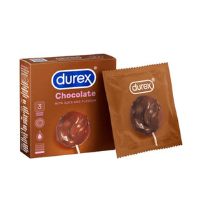 Durex Chocolate with Dots and Flavour 3 Pc Buy in Singapore LoveisLove U4Ria 