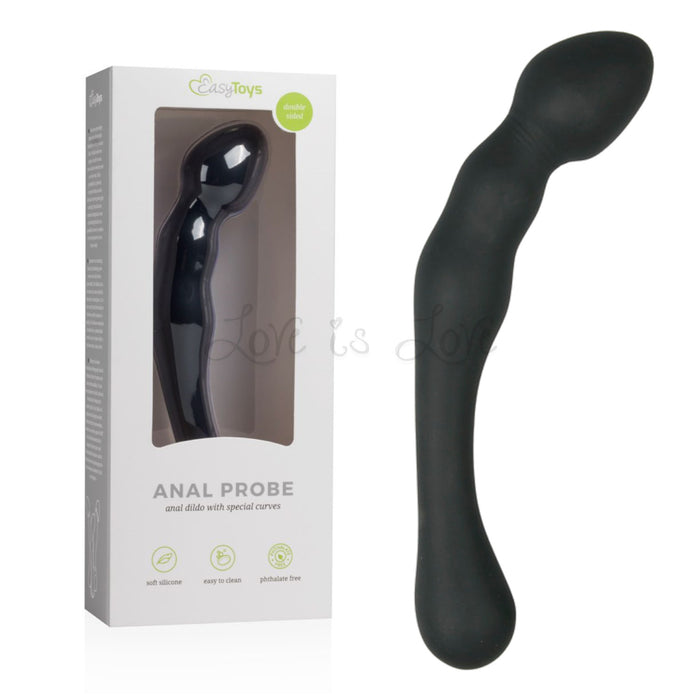 Easytoys Silicone Anal Probe No.1 Prostate Dildo with Special Curves