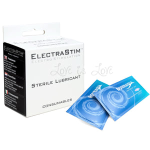 Electrastim Sterile Water-Based Lubricant Pack of 10 pcs (Safe & Hygienic for Urethral Probes/anal sex toys)