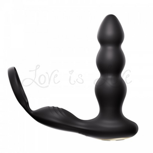 Erocome Indus Remote Control Prostate & Perineum Massager with Cock Ring Black Singapore