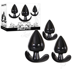 Evolved Anal Delights 3 Piece Anal Plug Set Buy in Singapore LoveisLove U4Ria