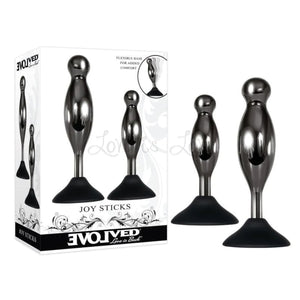 Evolved Joy Sticks 2-Piece Metal Anal Plug With Suction Cup Buy in Singapore LoveisLove U4Ria