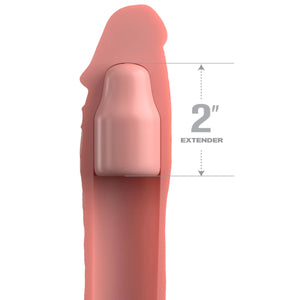Fantasy X-tensions Elite Silicone X-tension 1 Inch ro 2 Inch with Removable Penis Extender Buy in Singapore LoveisLove U4Ria 