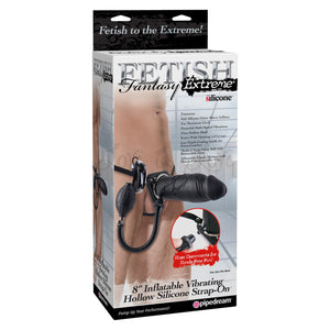 Fetish Fantasy Extreme 8 Inch Inflatable Vibrating Hollow Silicone Strap-On Buy in Singapore LoveisLove U4Ria