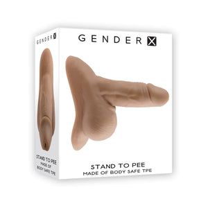 Gender X Realstic Stand To Pee TPE Light or Silicone Medium