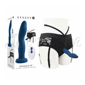 Gender X Snuggle Up Remote Control Dual Motor Strap On Vibrator With Harness Buy in Singapore LoveisLove U4Ria