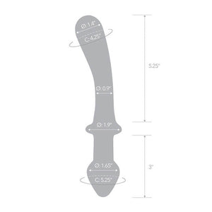 Glas Classic Curved Dual-Ended Glass 9 Inch Dildo Buy in Singapore LoveisLove U4Ria 