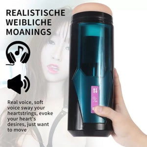 Hismith Thrusting Masturbation Cup with 9 Frequency Vibration with KlicLok System Buy in Singapore LoveisLove U4Ria 