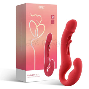 Honey Play Box Harmony Duo App-Controlled Strapless Couples Vibrator Red Buy in Singapore LoveisLove U4Ria