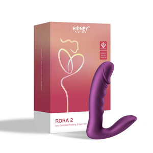 Honey Play Box Rora 2 App-Controlled Pressure Sensing Rotating G-Spot Vibrator & Clit Stimulator