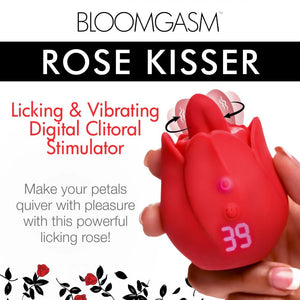 Inmi Bloomgasm Rose Kisser Licking & Vibrating Digital Clitoral Stimulator Vibrators - Cute & Discreet Buy in Singapore LoveisLove U4Ria