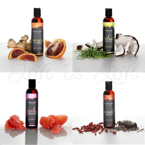 Intimate Earth Aromatherapy Massage Oil Energize or Relax or Awake or Sensual 4oz or 8oz  Buy in Singapore LoveisLove U4Ria