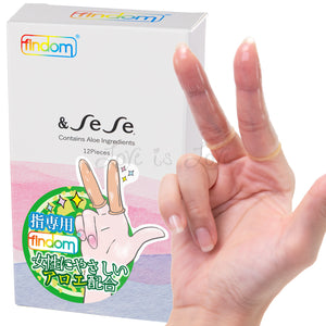 Japan Findom Finger Condom with Aloe Extract 12pcs Buy in Singapore LoveisLove U4Ria