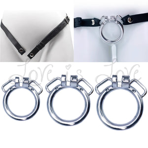 Stainless Steel Belt Compatible Base Ring for Chastity Cage #K-03 40mm, 45mm, 50mm With or Without Belt Buy in Singapore LoveisLove U4Ria