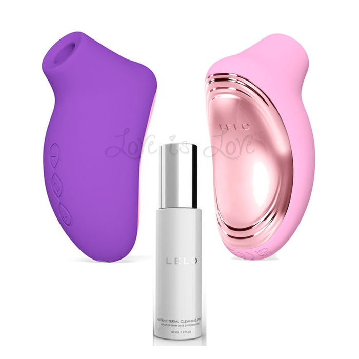 LELO Pleasure On The Go Sona 2 Travel Kit A Purple or Pink (With or Without Toy Cleaner and Travel Case)