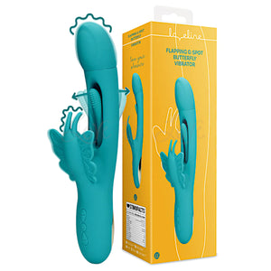 Shots LoveLine Flapping G-Spot Butterfly Vibrator Peacock Blue Vibrators - Rabbit Vibrators Buy Sex Toys in Singapore LoveisLove U4Ria