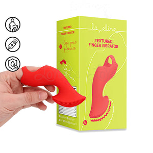 Shots LoveLine Textured Finger Vibrator Sunrise Red Vibrators - Finger & Tongue Buy Sex Toys in Singapore LoveisLove U4Ria