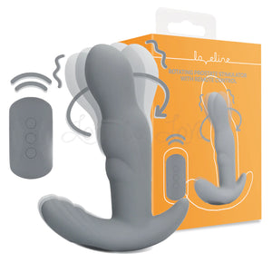 Shots LoveLine Rotating Prostate Stimulator with Remote Control Gotham Grey Prostate Massagers Buy Sex Toys in Singapore LoveisLove U4Ria