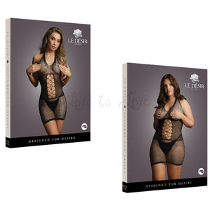 Le Désir Peek-A-Boo Fishnet Dress Black Buy in Singapore LoveisLove U4Ria