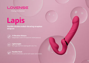 Lovense Lapis App-Controlled Vibrating Strapless Strap-on Dildo