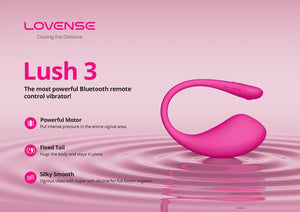 Lovense Lush 3 Magnetic Charging App-Controlled wearable g-spot Vibrating Egg
