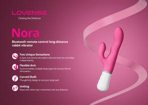 Lovense Nora The Original App Controlled Rotating Rabbit Vibrator