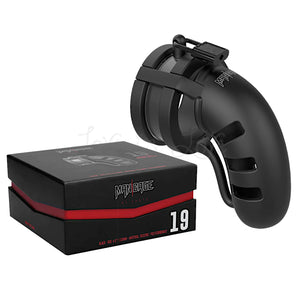 Shots ManCage Model 19 Chastity Cock Cage with Ballsplitter Black For Him - Chastity Devices  Buy Sex Toys in Singapore LoveisLove U4Ria