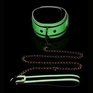 Master Series Kink in the Dark Glowing Collar with Leash loveislove love is love buy sex toys singapore u4ria