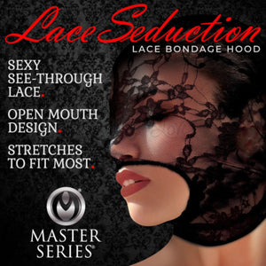 Master Series Lace Seduction Bondage Hood Buy in Singapore LoveisLove U4Ria