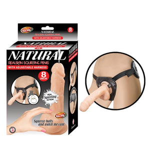 Nasstoys Realskin Squirting Penis with Adjustable Harness 6 Inch (Pre-Order Item)