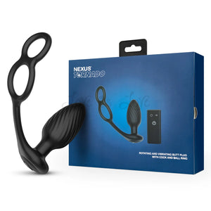 Nexus Tornado Rotating and Vibrating Butt Plug With Cock & Ball Ring Buy in Singapore LoveisLove U4Ria